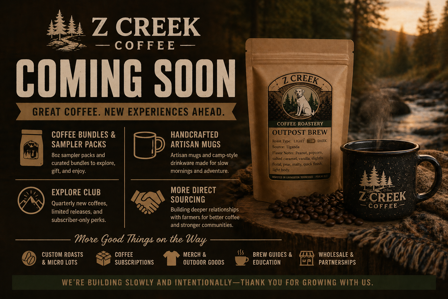 Coming Soon From Z Creek Coffee