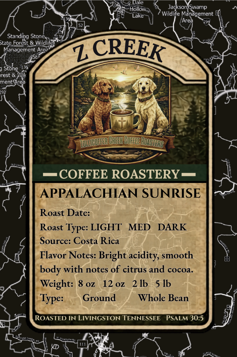 Appalachian Sunrise| Dark Roast | Single Origin Costa Rica