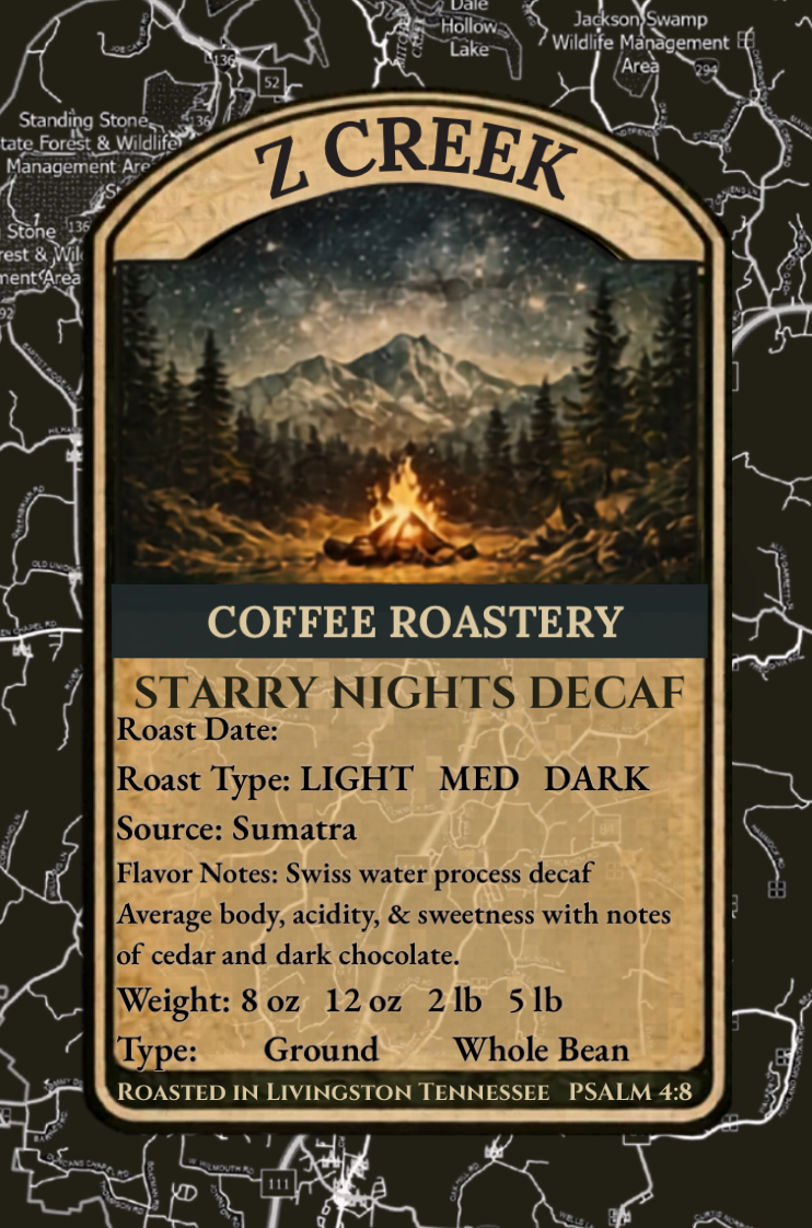 Starry Nights Dark Roast | Organic Decaf | Single Origin Sumatra